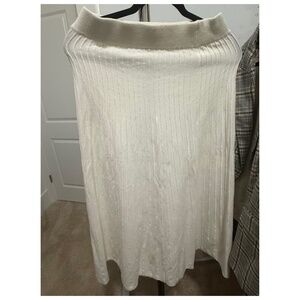 White Jersey Skirt
